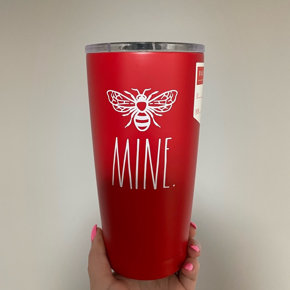 Rae Dunn red BEE MINE tumbler